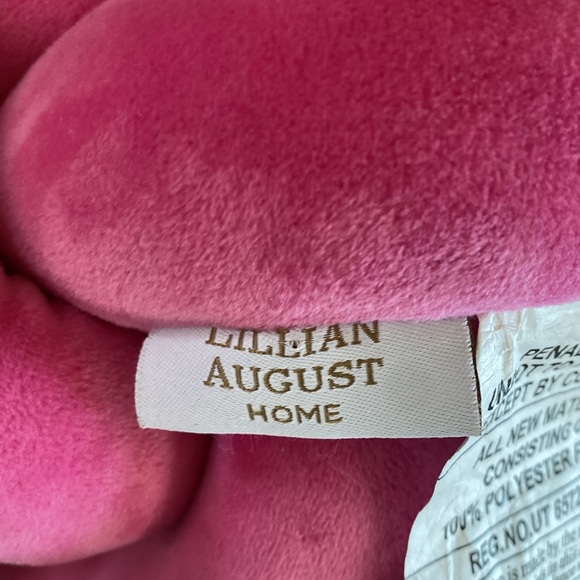 LILLIAN AUGUST HOME PINK KNOT PILLOW 11 INCH NEW ACCENT - Picture 5 of 5
